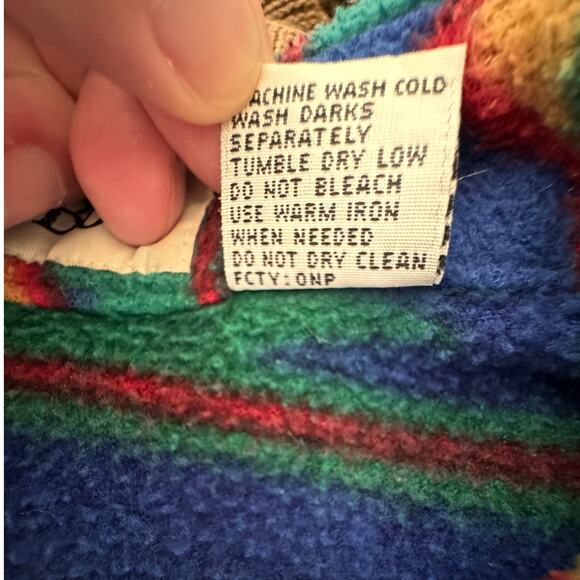 Bugle Boy Southwestern Flannel Snap Button Shirt Mens XL - Picture 7 of 7